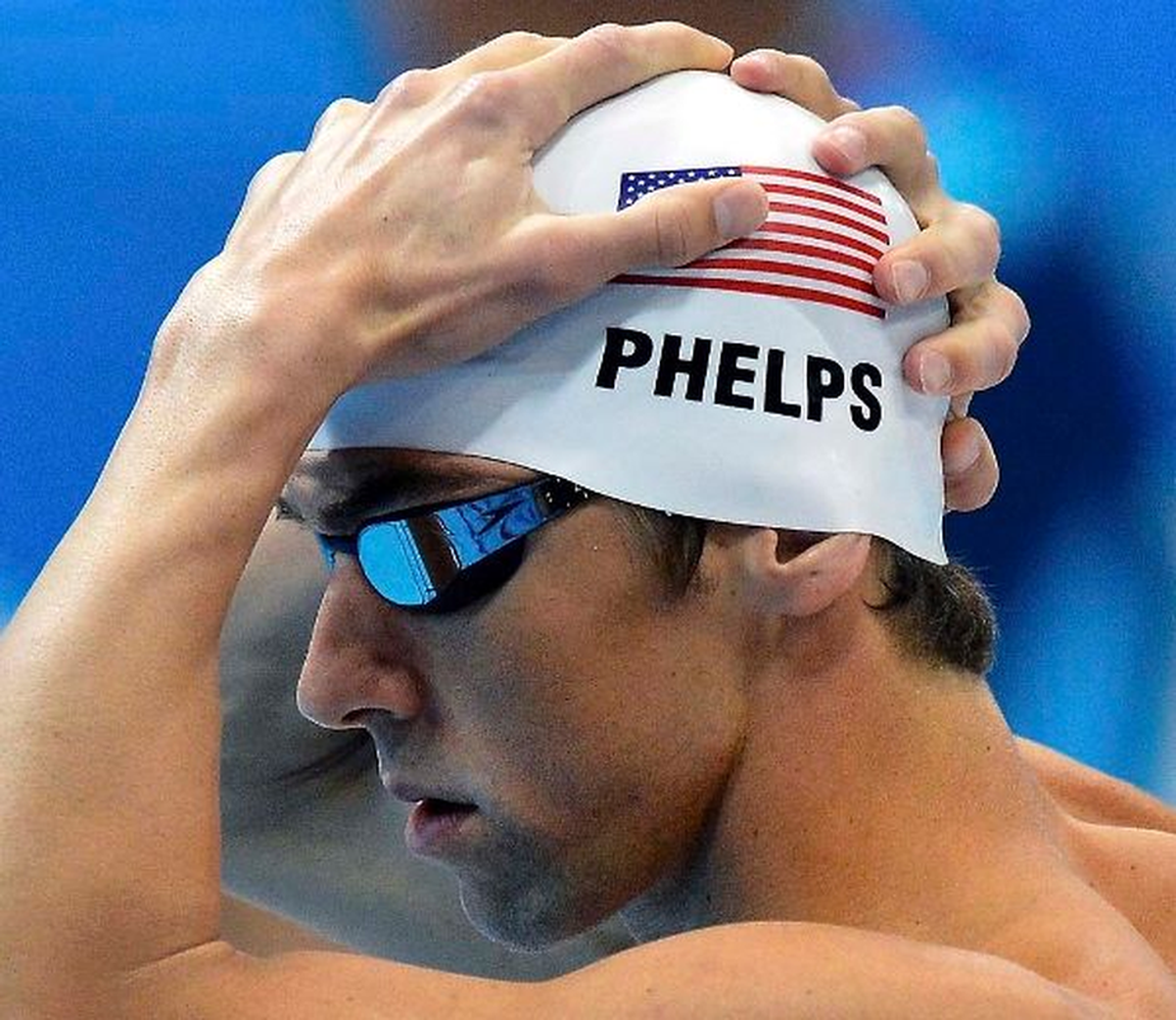 michael phelps swim cap